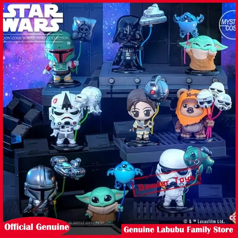 herocross-star-wars-balloon-party-series-cosbi-trendy-blind-box-toys-mini-doll-marvel-deadpool-iron-man-wolverine-girl's-gift
