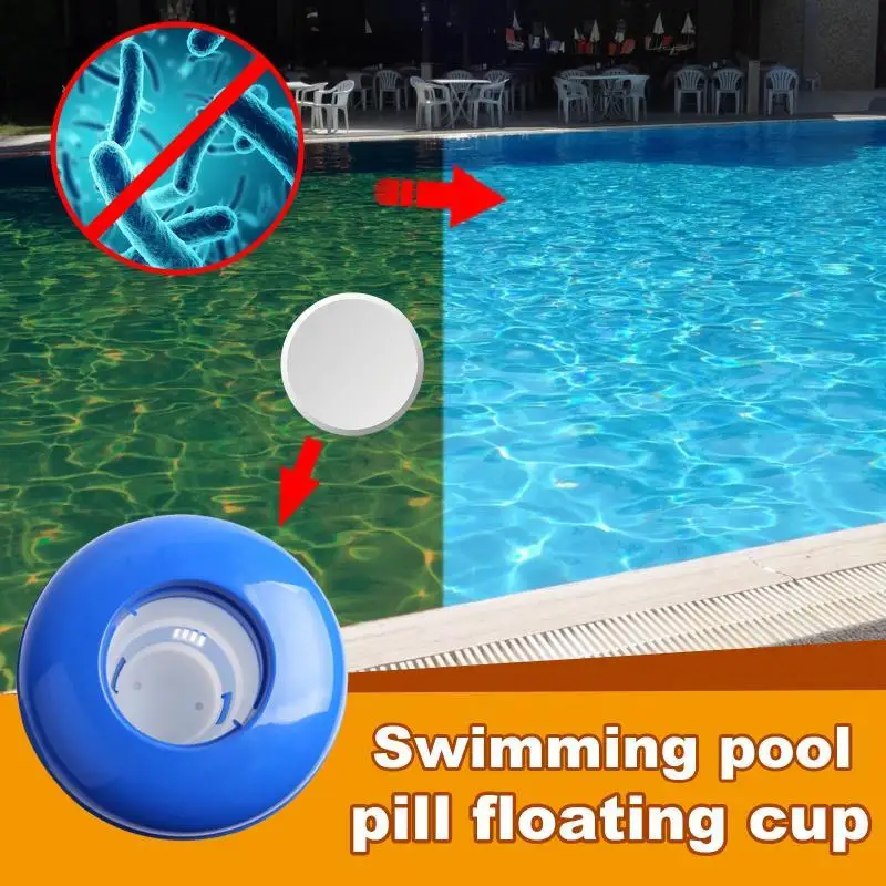 New 5 Inch Floating Pool Chlorine Dispenser Adjustable Flow Vents Leak Proof Lid For Indoor Outdoor Pools Spa Hot TubsAcc