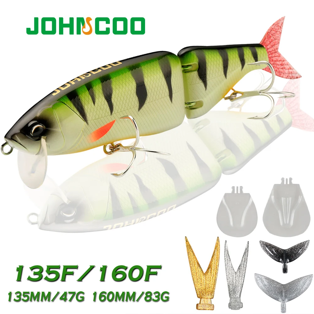 JOHNCOO Señuelo Swimbait Duro 135/160mm Articulado para Depredadores - imagen 3