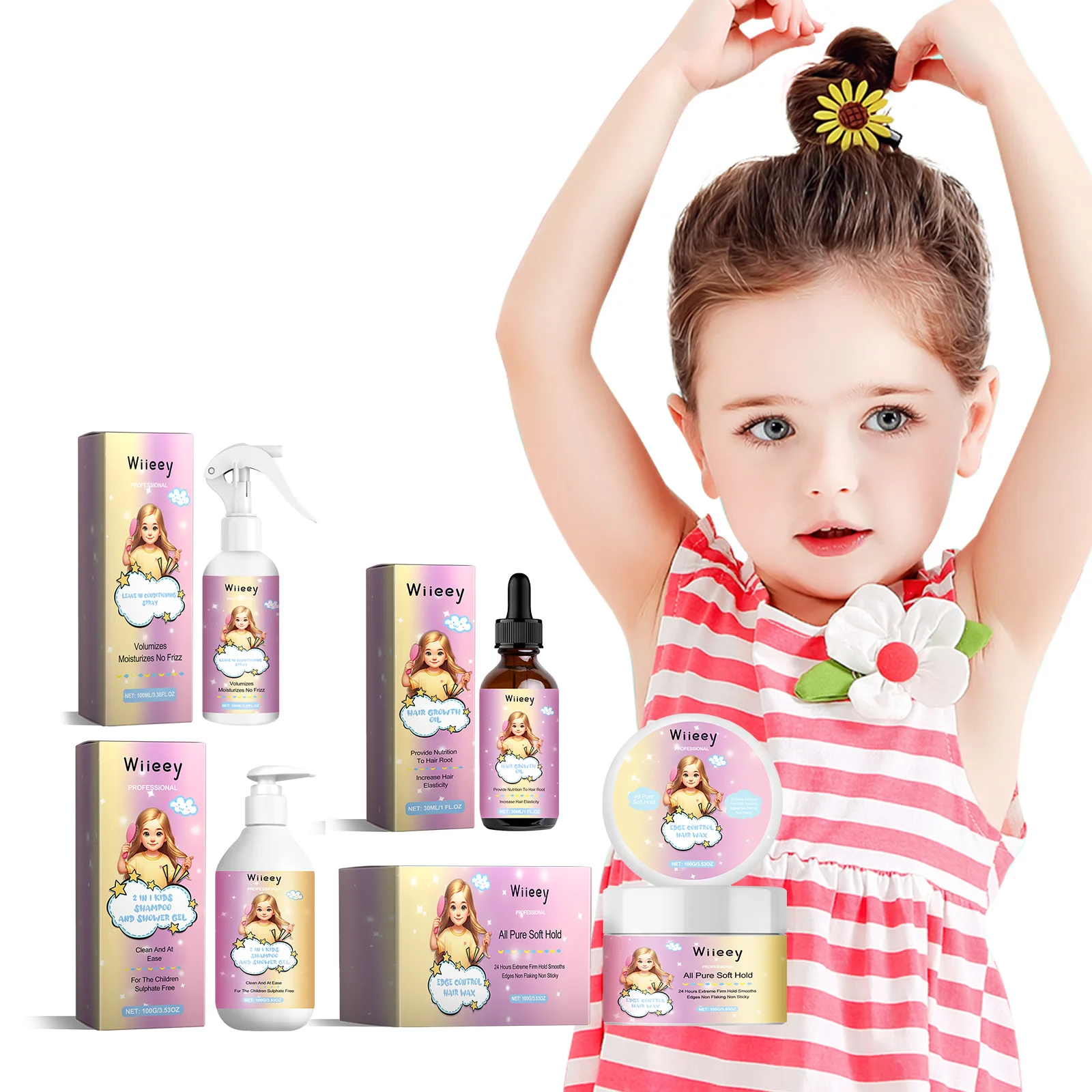 Fixed Hair Styling Spray Long Lasting Hair Edge Control Smooth Frizzy Leave in Conditioning Nourish Broken Hair Finishing Cream
