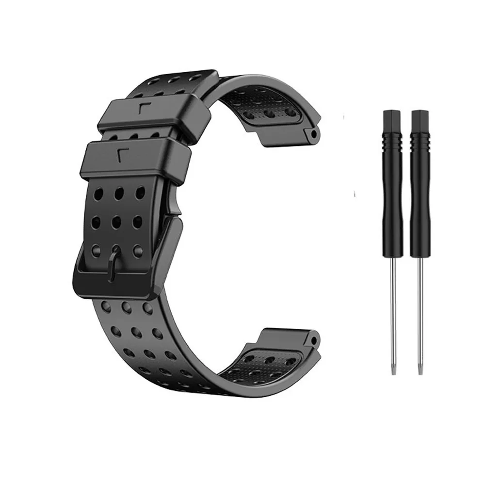 22mm Silicone Strap for Garmin Forerunner 230 235 620 630 735XT Approach S20 Sports Watch Band Strap Black/White/Blue/Slate Blue