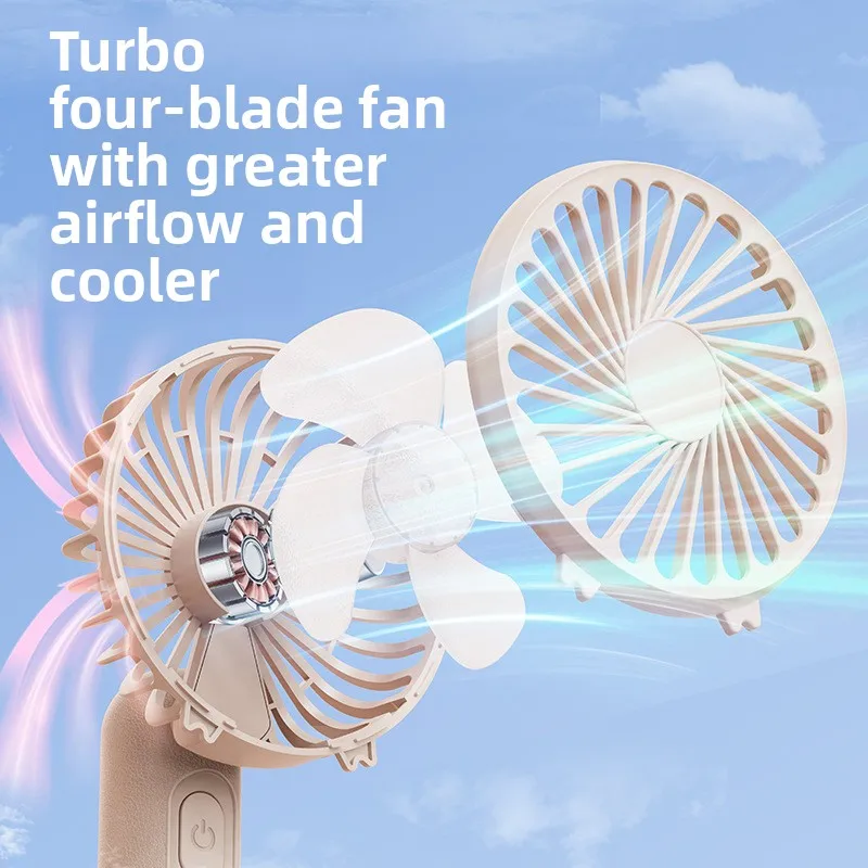 ミニファン便利なクリエイティブハンドヘルドポケットハンドヘルドファン軽量調節可能なかわいいファン学生ギフト