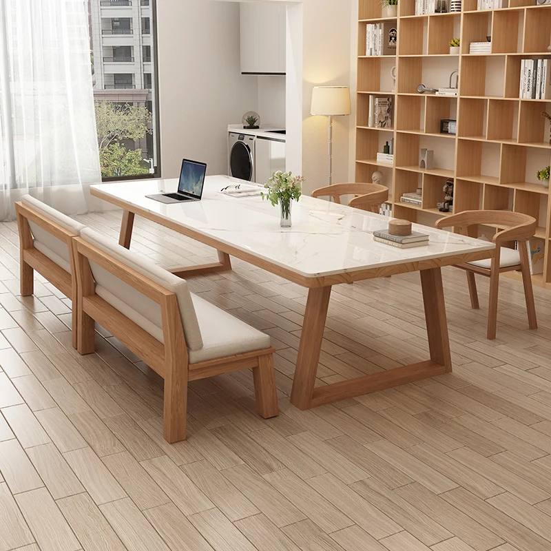 

Dining Tables Nordic Solid Wood Desk Study Table Simple Home Dining Table Living Room Mesa Comedor Office Computer Desk