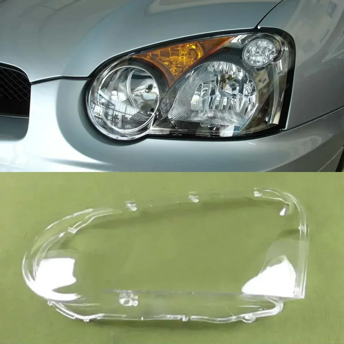 

For Subaru Impreza Headlamps Cover Transparent Lampshade Headlight Shell Plexiglass Car Replacement Front Lens 2003 2004 2005