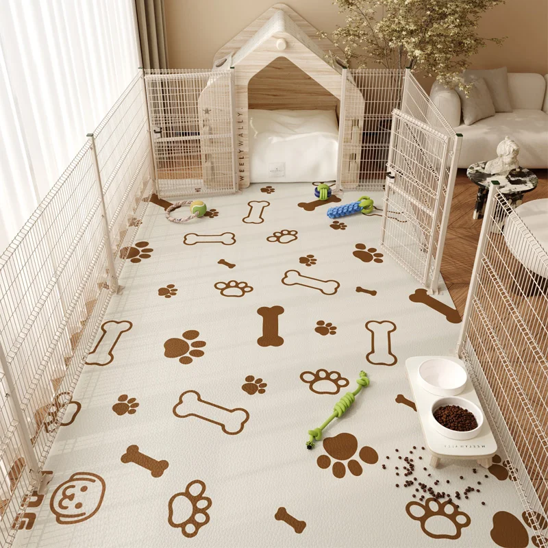 Pet Waterproof Floor Mat Home Pvc Leather Rug Large Area Anti-oil Anti-fouling Carpet Cartoon Cute Balcony Thickened Carpets