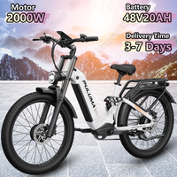 PULUMA PE97PRO Electric Bicycle 2000W Dual Motor 48V20AH Samsung Battery Adult Electric Bike Hydraulic Brake 26-inch Tire E-bike