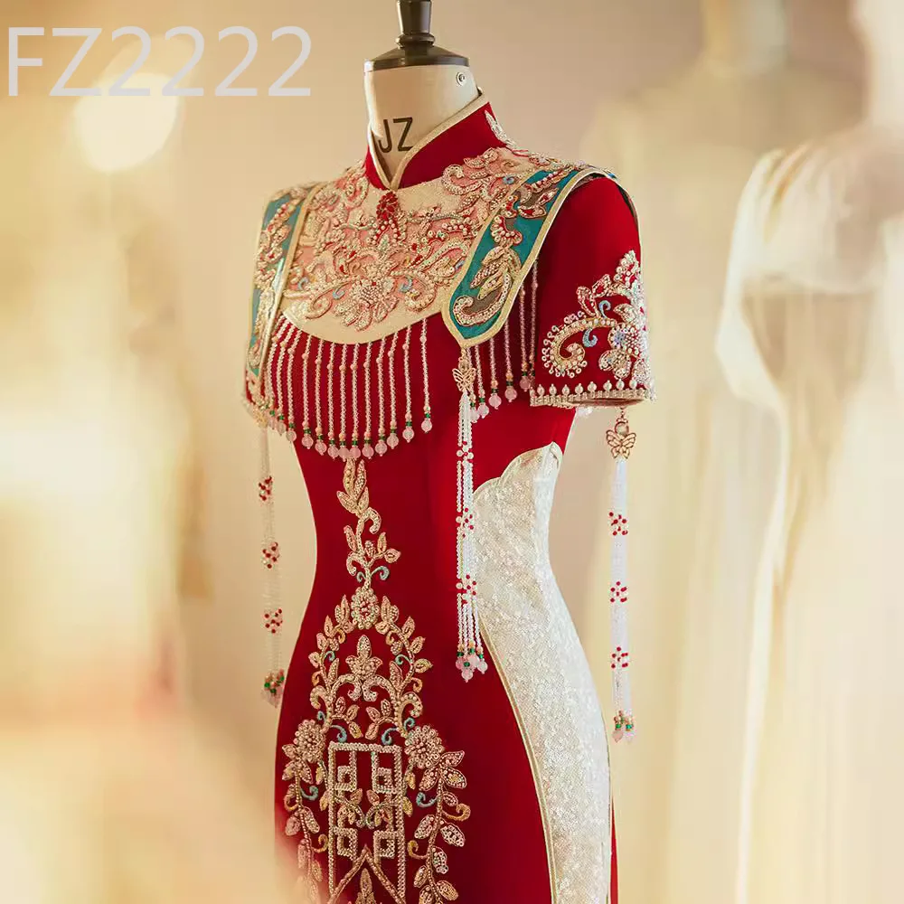 

Toast Clothing Bridal Cheongsam Small Engagement Dress Dress Chinese Modified Wedding Dress