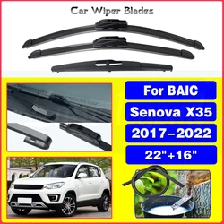 3pcs For BAIC Senova X35 2017-2022 Front Rear Windshield Wiper Blades Windscreen Window Accessories 2018 2019 2020 2021 2022