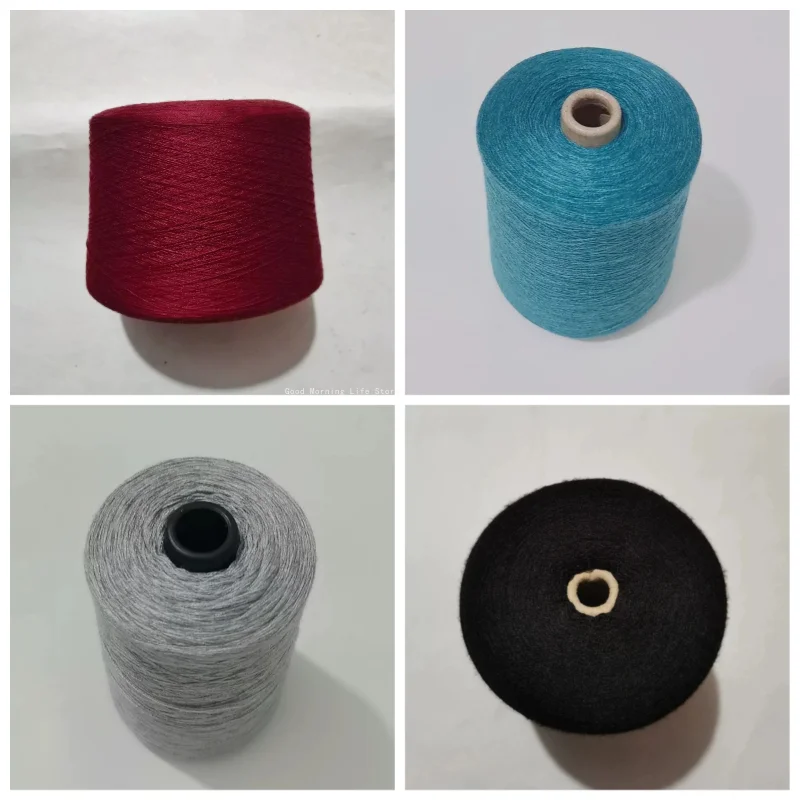 Three-strand Rabbit Down Core-spun Yarn Anti-pilling Hand-woven Close-fitting Clothing Soft 500g DIY Hand-woven Gloves Scarf