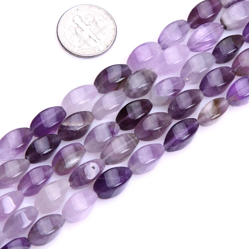 6x12mm Twist Jewelry Beads Natural Stone Beads Select: Rose Quartzs, Aventurine Amethysts, Red Jaspers,Tiger Eye,Wholesale !