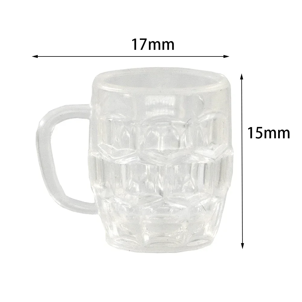 4Pcs 1/12 Puppenhaus Miniatur Harz Wein Glas Simulation Trinken Tasse Modell Spielzeug für Mini Dekoration Puppenhaus Zubehör