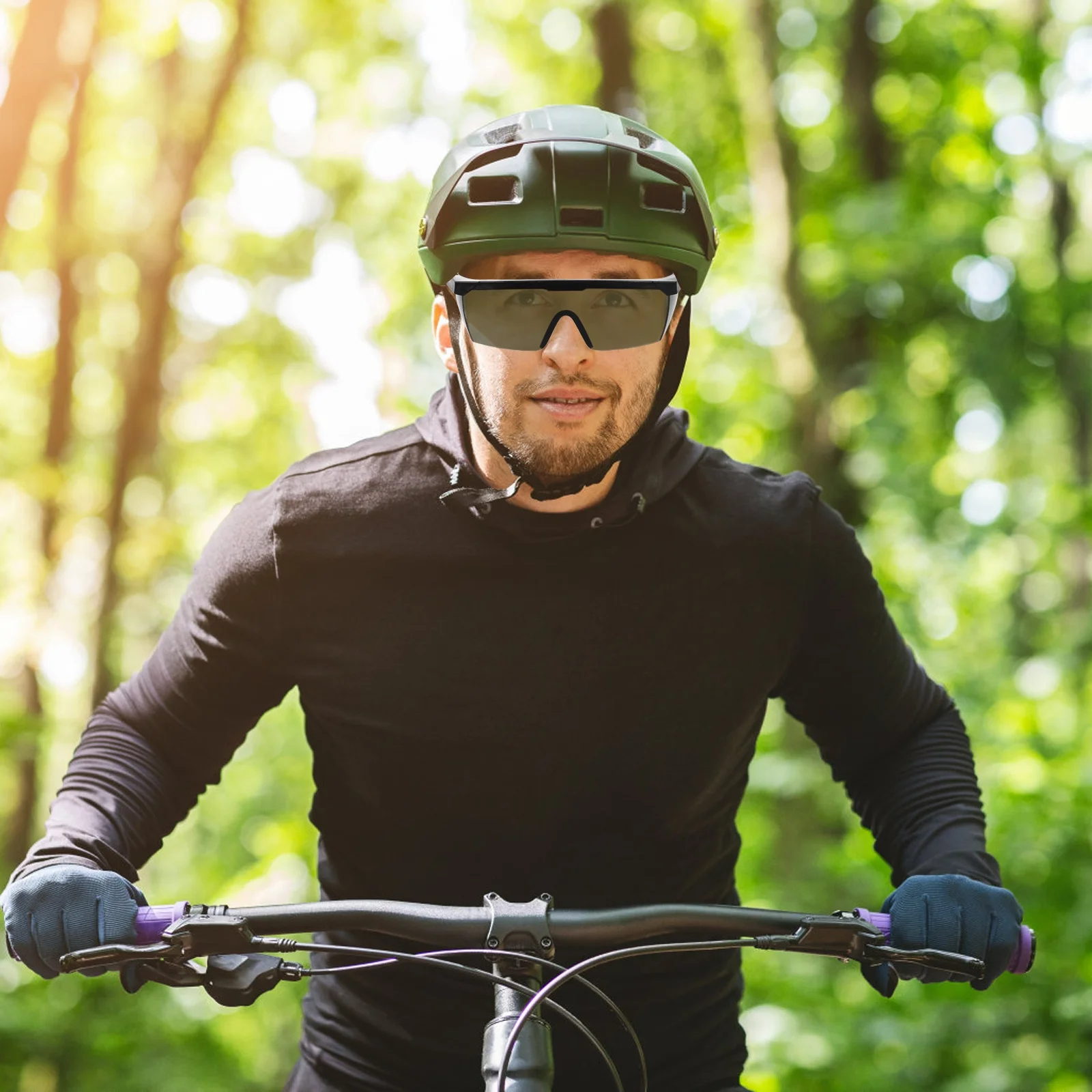 

8pcs Protective Adjustable Windproof Splash-Proof For Outdoor Sports Anti-Shock Goggles Laboratory Cycling Uv Protection