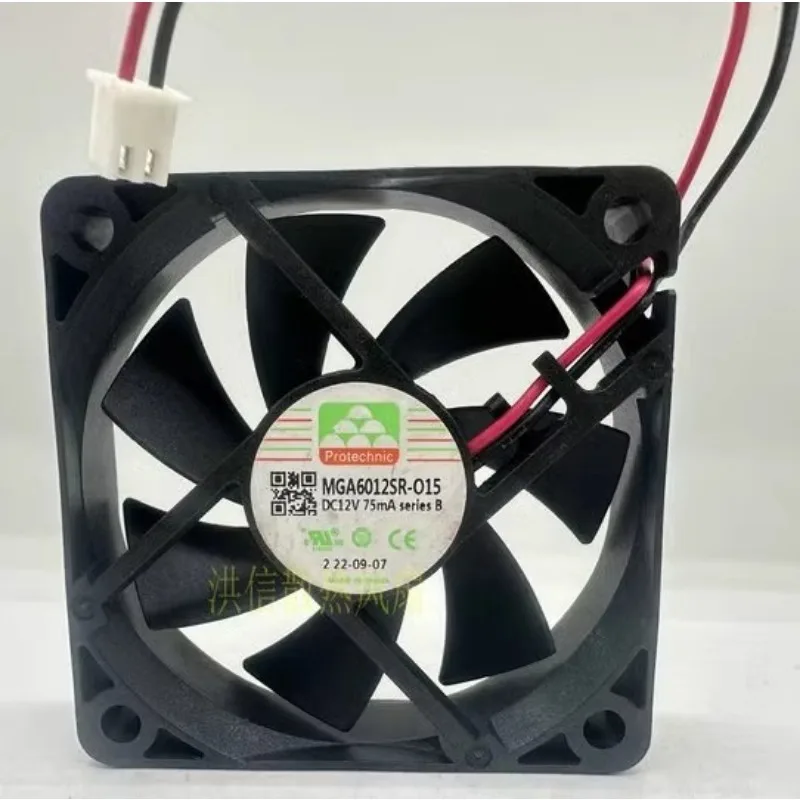 

New CPU Fan for Protechnic MGA6012SR-O15 DC12V 75mA 6015 60*60*15MM Cooling Fan