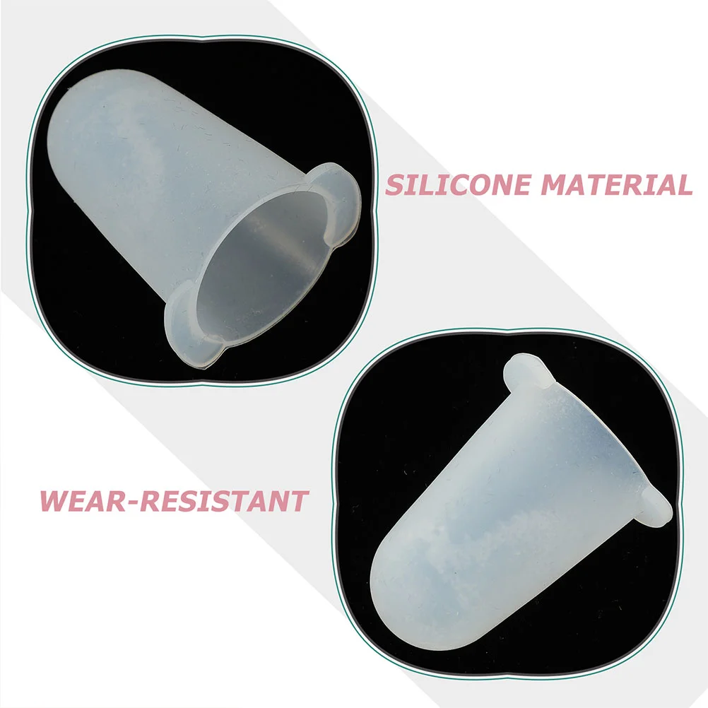 6 Pcs Protective Cap for Piping Tips Pipe Protection Covers Cake Supplies Nozzle Pipping Sleeves Silica Gel Decorating