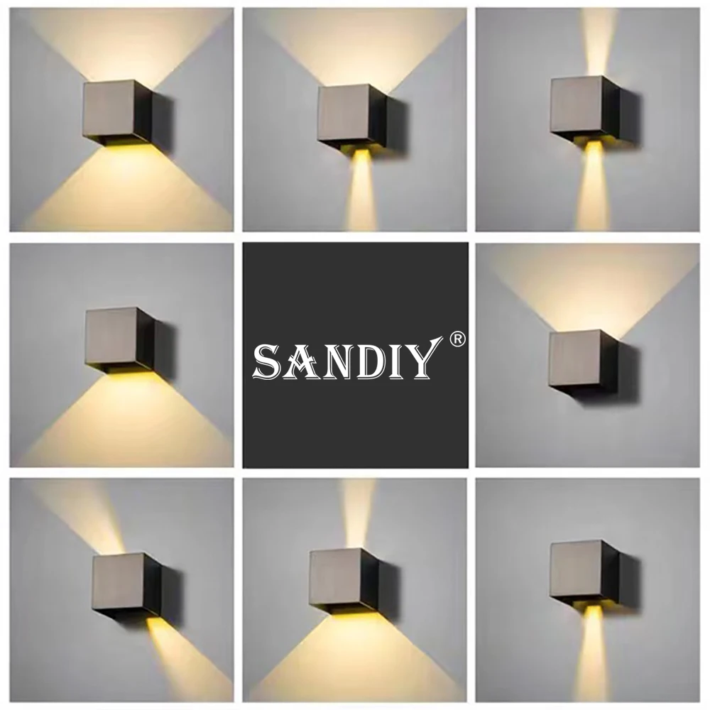 

SANDIY Outdoor Wall Lighting Motion Sensor Sconce Lamp Adjustable Porch Yard Decor Luminaire Exterior House Lights Balcony IP65