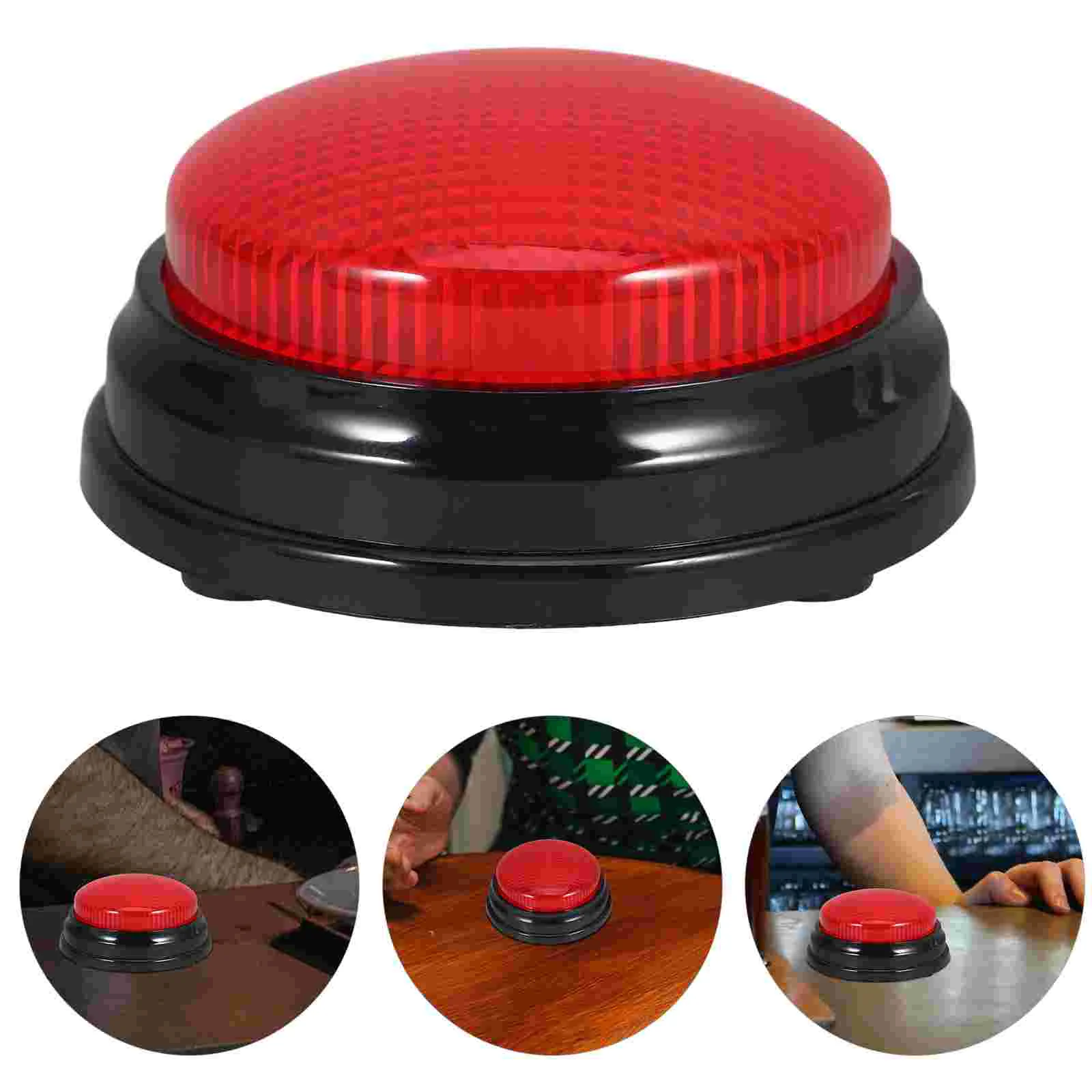 

Mute Alarm Sound Button Elder Stick Lighter Red Buzzer Plastic Game Buzzers Party Favors