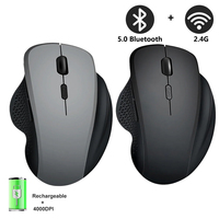 Wireless Mouse Rechargeable Bluetooth Mouse 4000DPI Silent Mice 2.4G USB Gaming Receiver for Mackbook PC Laptop Accessories