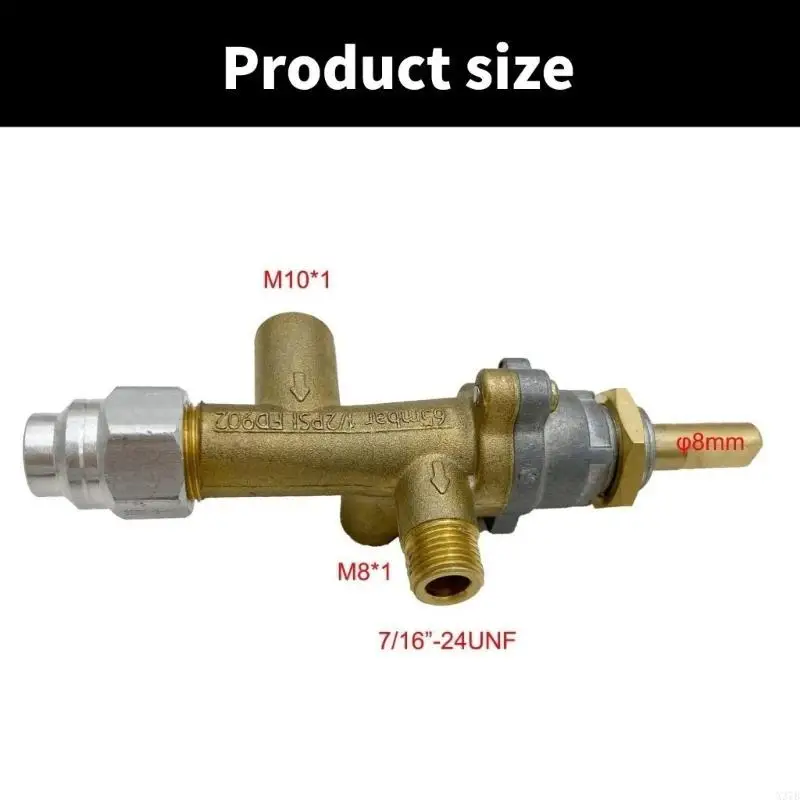 Valvole a gas in ottone robuste comode per i sistemi riscaldatori camera e patio