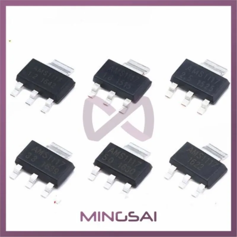 100pcs/lot AMS1117-3.3 AMS1117-3.3V AMS1117 LM1117 AMS1117-1.2 AMS1117-1.5 AMS1117-1.8 AMS1117-2.5 AMS1117-5.0 AMS1117-ADJ SOT