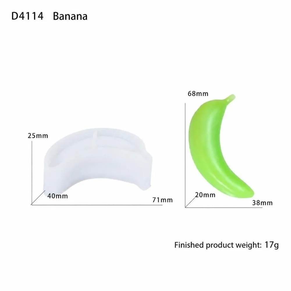 Reusable Fruit Silicone Mold 3D Realistic Texture Flexible Silicone 3D Realistic Candle Mold High Temperature Resistant