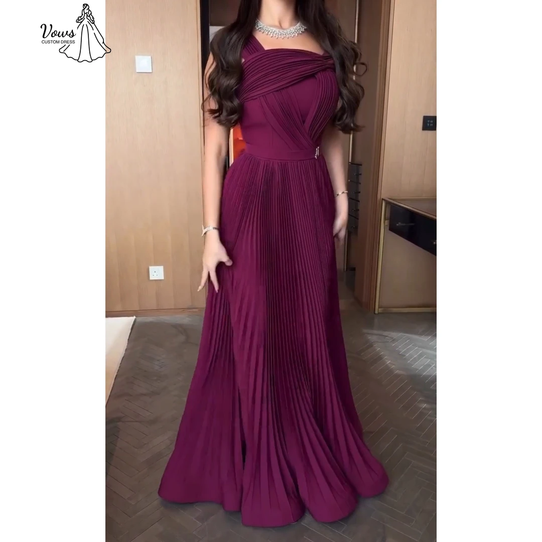 

Vows Robe Soiree Line A Chic Evening Dress Luxury 2025 Square Collar Luxurious Women's Evening Dresses for Events Custom Made