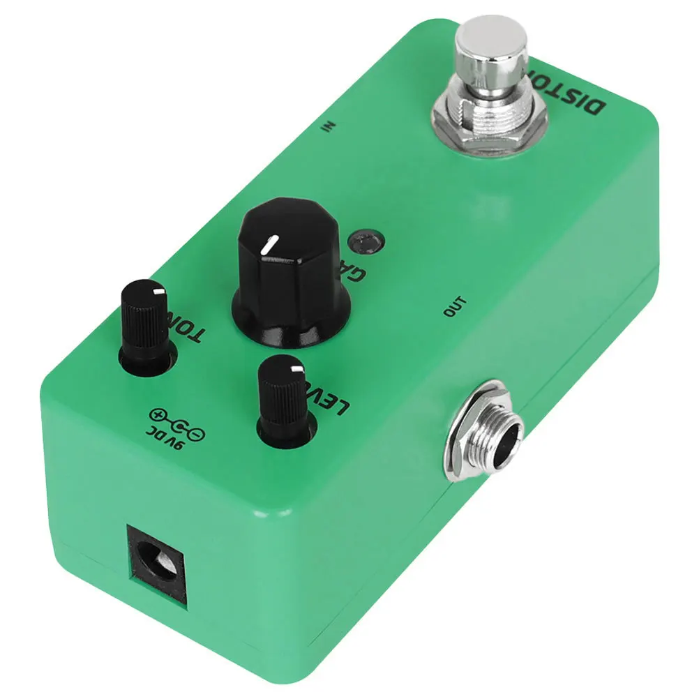 

Guitar Distortion Effect Pedal Metal Portable Electric Guitar Effector Volume Adjustment Stylish Distortion Pedal