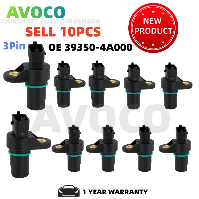 

10PCS 39350-4A000 393504 A000 car camshaft position sensor For KIA SORENTO 2003-2009 FOR HYUNDAI H-1 IMAX D4BH D4CB 2.5 MPV CAR