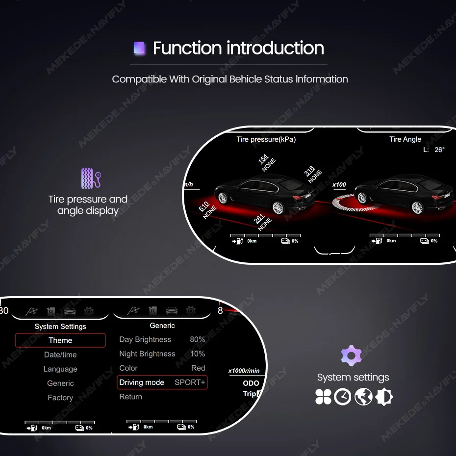 MEKEDE 12.3 بوصة لسيارات BMW 3 4 Series F30/F31 GT F34 F32/F33/F36EVO NBT نظام LCD لوحة القيادة الرقمية الضوء الأزرق شاشة مضادة للوهج