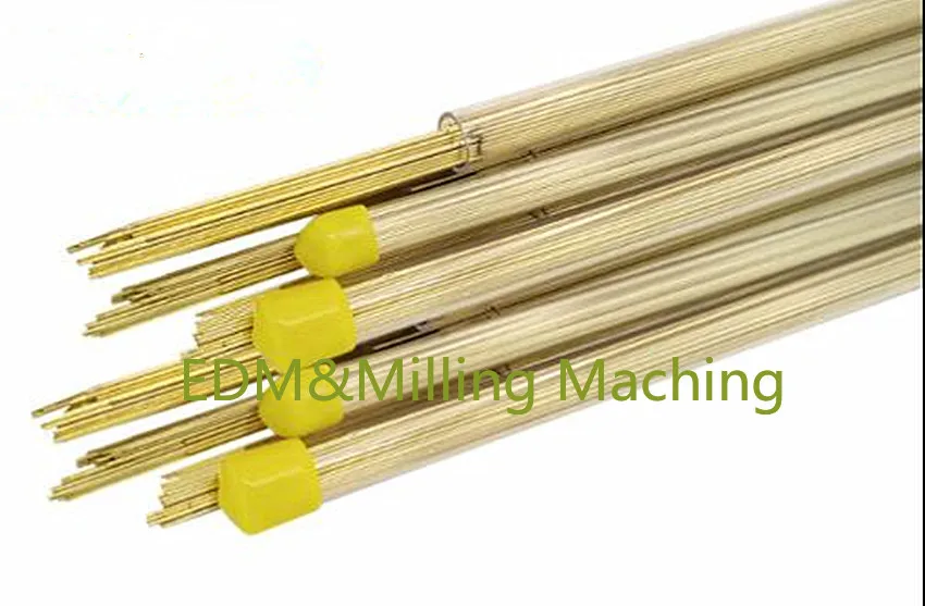 50 قطعة سلك EDM Maching الحفر القطب 1.6-3.0 مللي متر X400mm ثقب واحد أعلى جودة النحاس أنبوب ل نك