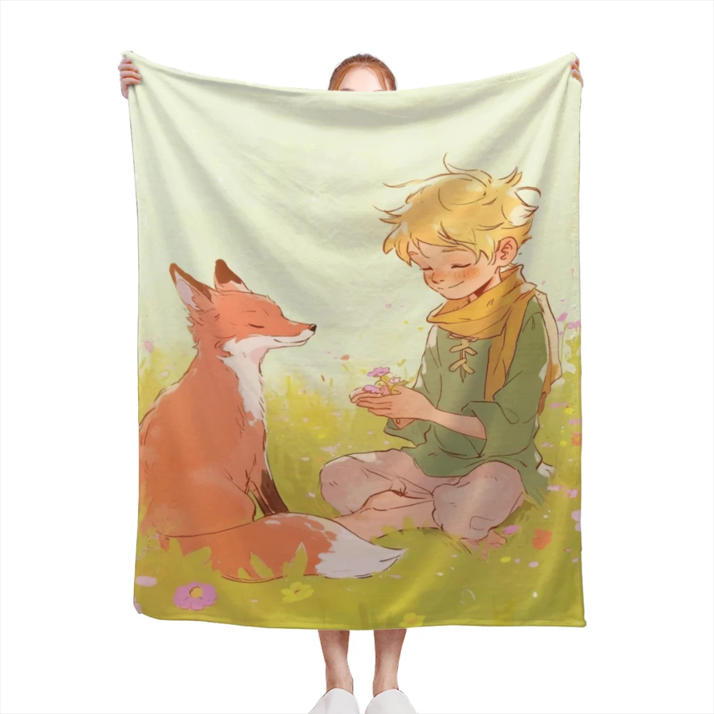 

The Little Prince Comfortable Flannel Blanket, Fluffy Soft Bedroom Decor, Sofa Blankets, Comforter, Home and Decoration