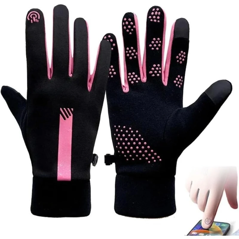 

Winter Gloves Women Bicycle Warm Outdoor Running Skiing Mittens Cycling Bike Thermal Fleece Cold Resistance Wind Waterproof
