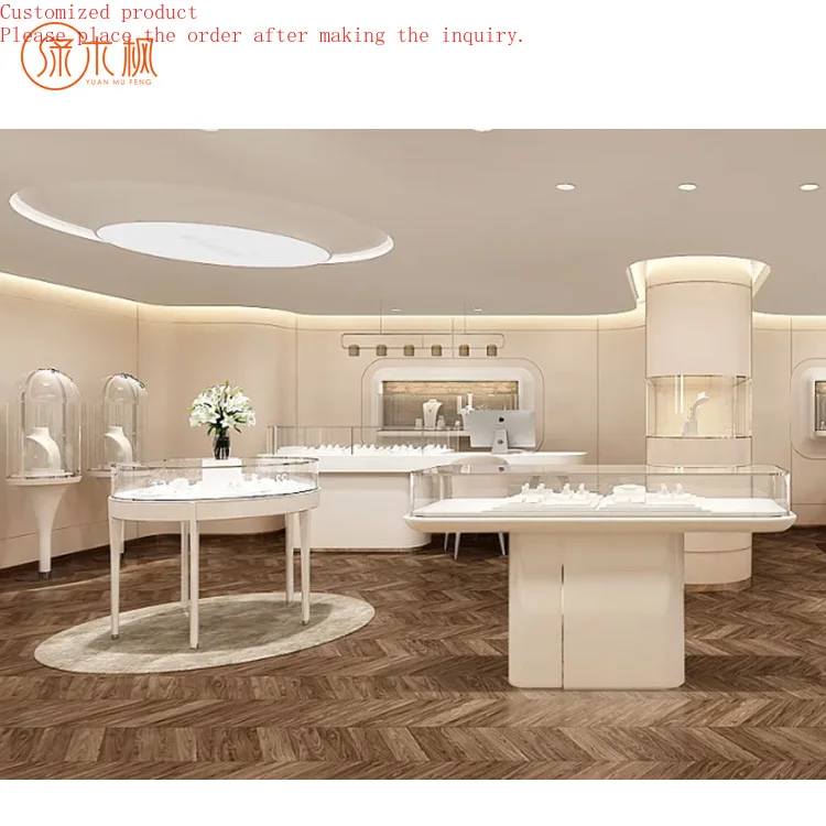 

Personalized Showcase Jewellery Shop Design Manufacturer Jewelry Display Store Sale Wholesale Price