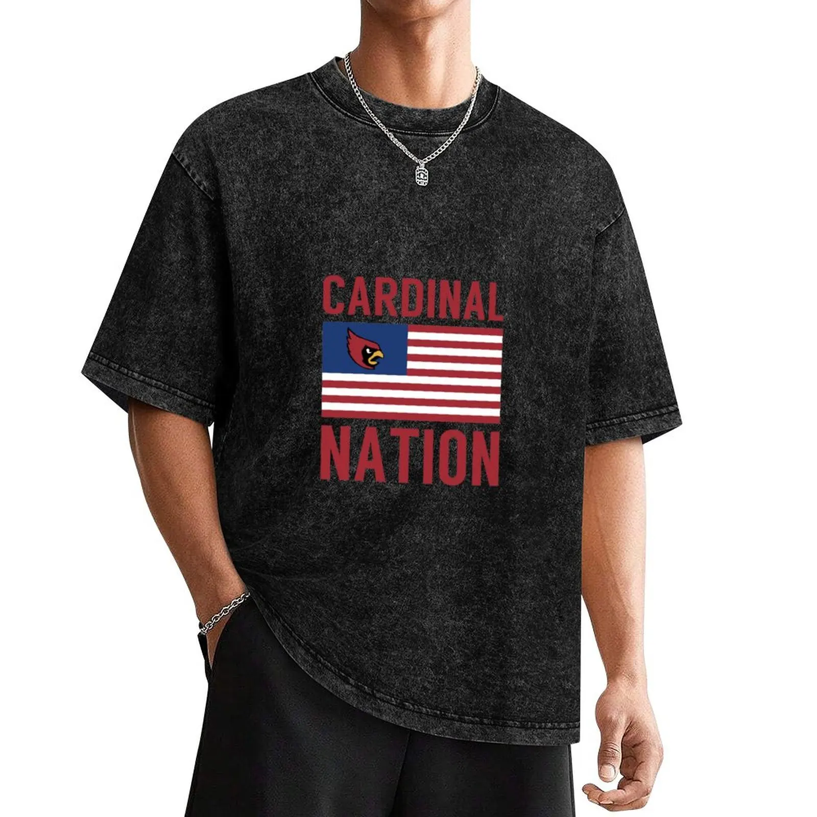 

CARDINAL NATION T-Shirt vintage graphic tee graphic shirts boys animal print Men's clothing