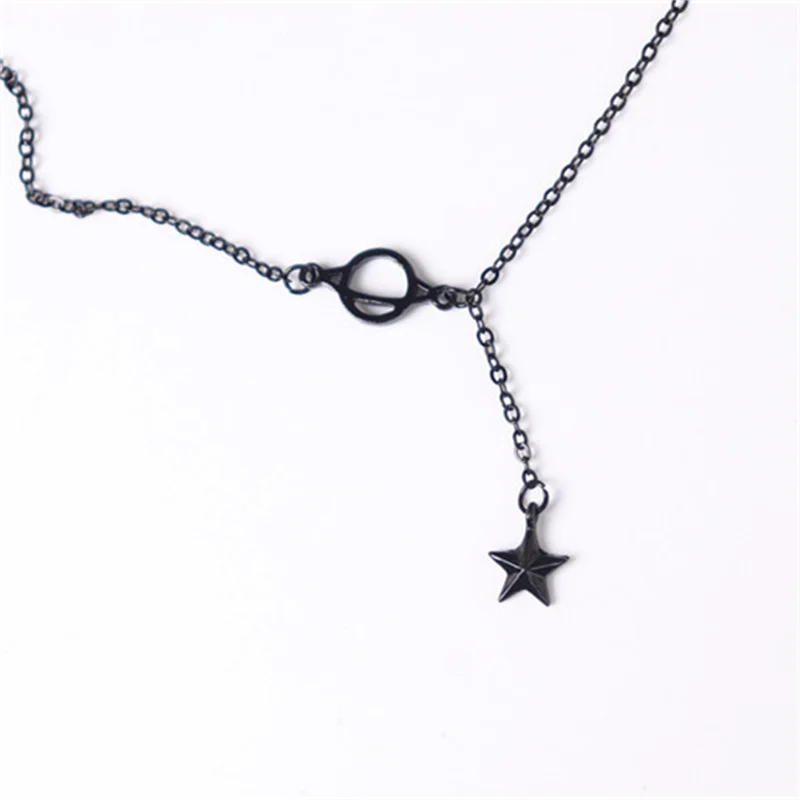 New Black Star Planet Pendant Bracelets Gothic Punk Geometry Adjustable Bracelet For Women Fashion Jewelry Wholesale Gift