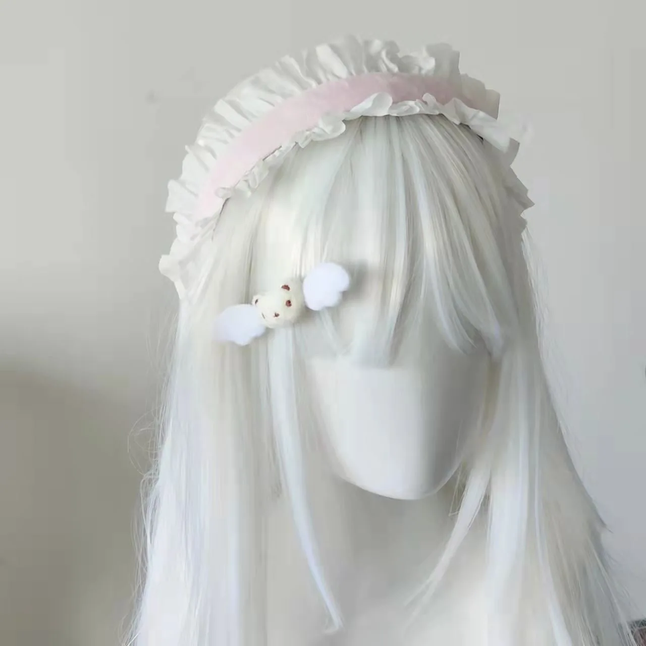 Harajuku Gothic Y2K Zoete Kant Haar Hoepel Halloween KC Hoofdband Vrouwen Meisje Lolita Punk Haarbanden Haaraccessoires