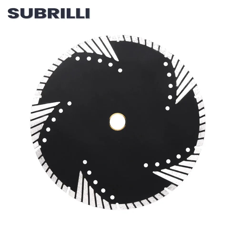 SUBRILLI 250mm 다이아몬드 톱 블레이드 10 "핫 프레스 커팅 디스크 콘크리트 화강암 대리석 서클 블레이드 건식 습식 커팅 머신 사용