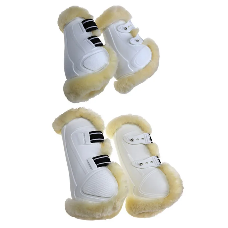 

Real wool horse leggings, soft and warm inner pads, jumping obstacle horse leggings No. 13