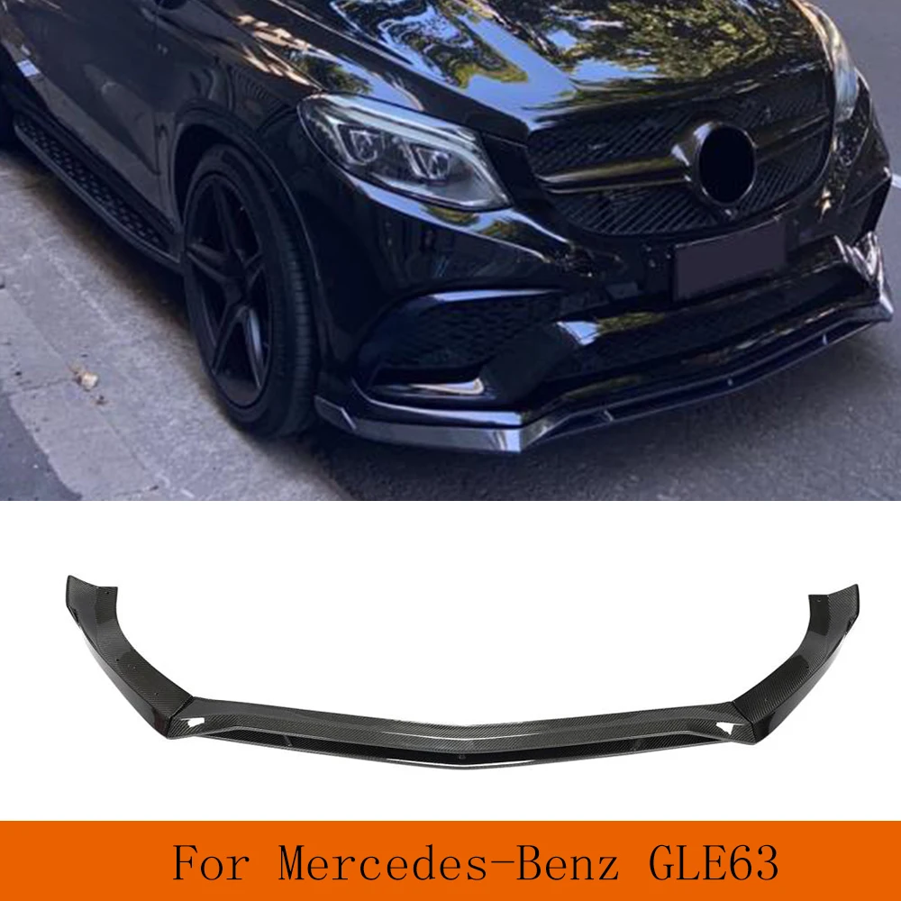 

Carbon Fiber /FRP Front Bumper Lip Spoiler For Mercedes-Benz GLE Class C292 GLE63 AMG 2015 - 2018 Front Bumper Splitters 4CS