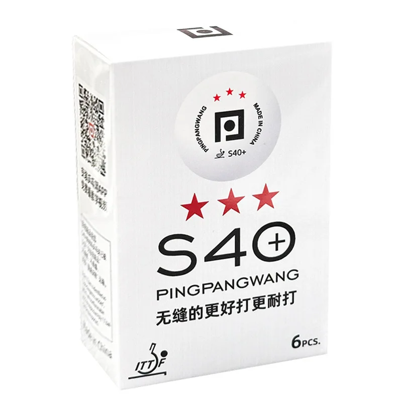 6 pz/scatola palline da ping pong 3 stelle palline da ping pong senza soluzione di continuità S40 + nuovo materiale per competizioni e allenamento di livello professionale