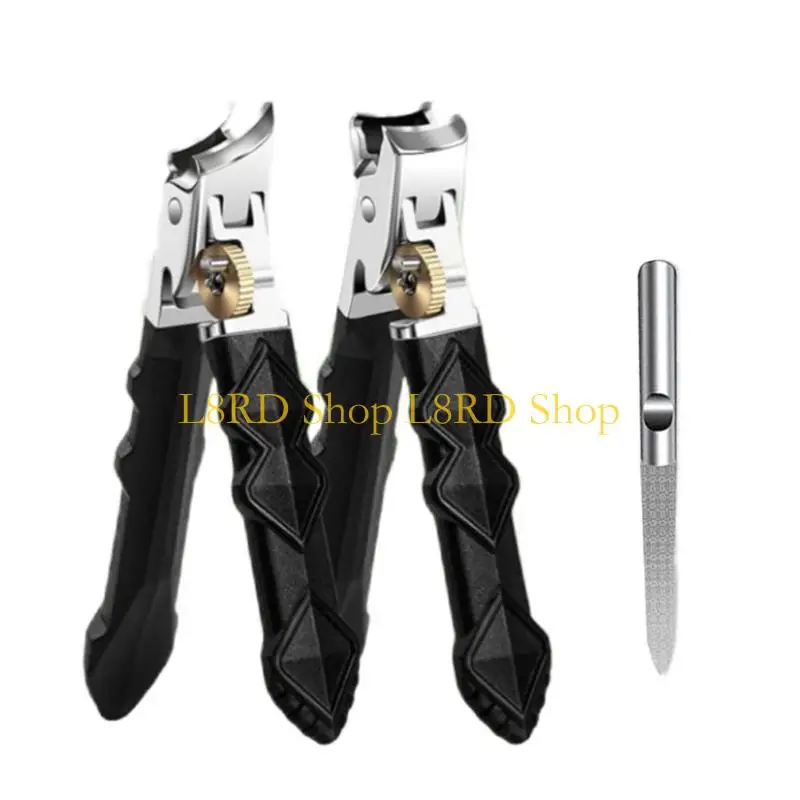 L8RD Oversized Clippers For Thick Splash Guard Design Ergonomic Grip Steel Blade Included Travel Friendly Case view 2