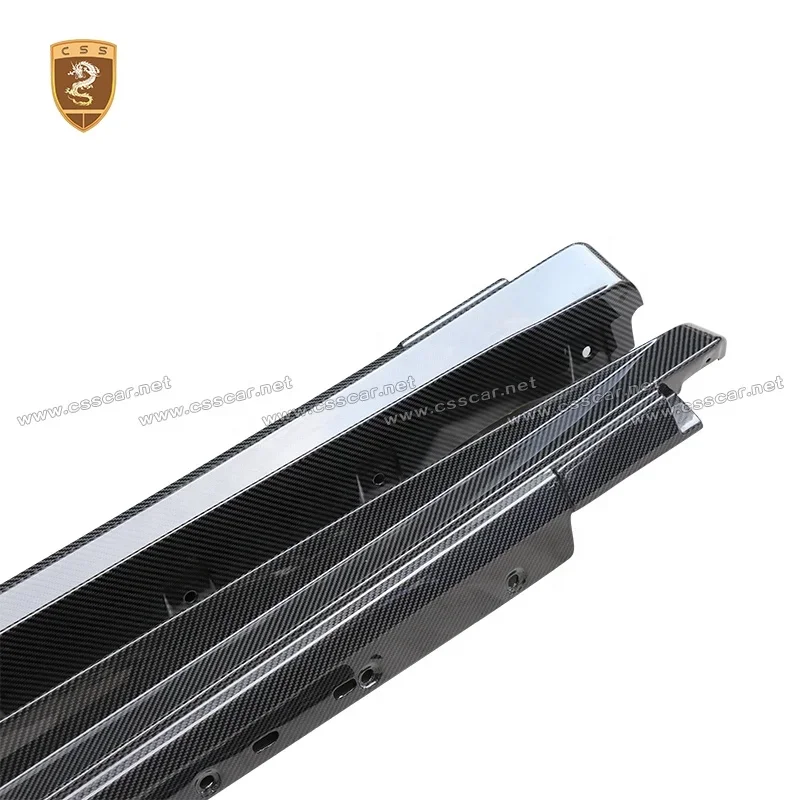 

ForOEM Style Wet Carbon Fiber Side Skirts Extensions For Ferrari 458 Replacement SideSkirt