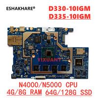 T6066_MB-V4 for Lenovo IdeaPad D335-10IGM D330-10IGM tablet motherboard with N4000/N5000/ 64G/128G SSD  4G/8G RAM