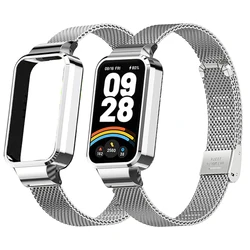 Bracelet for Xiaomi Smart Band 9 Active Metal Strap Case Protector For Redmi Smart Band 3 Watchband for Mi Band 9 Active Cover