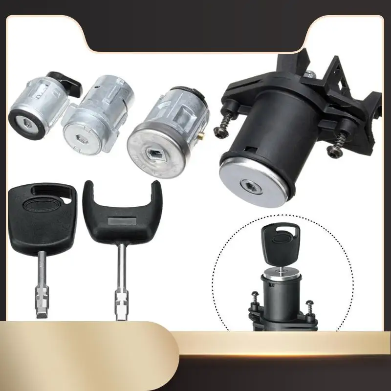 

Комплект замка переключателя цилиндра стартера, сменный замок, дверной замок, переключатель ковша зажигания, автомобиль для Ford Fiesta 2001-2008 2S61-A22050-BM