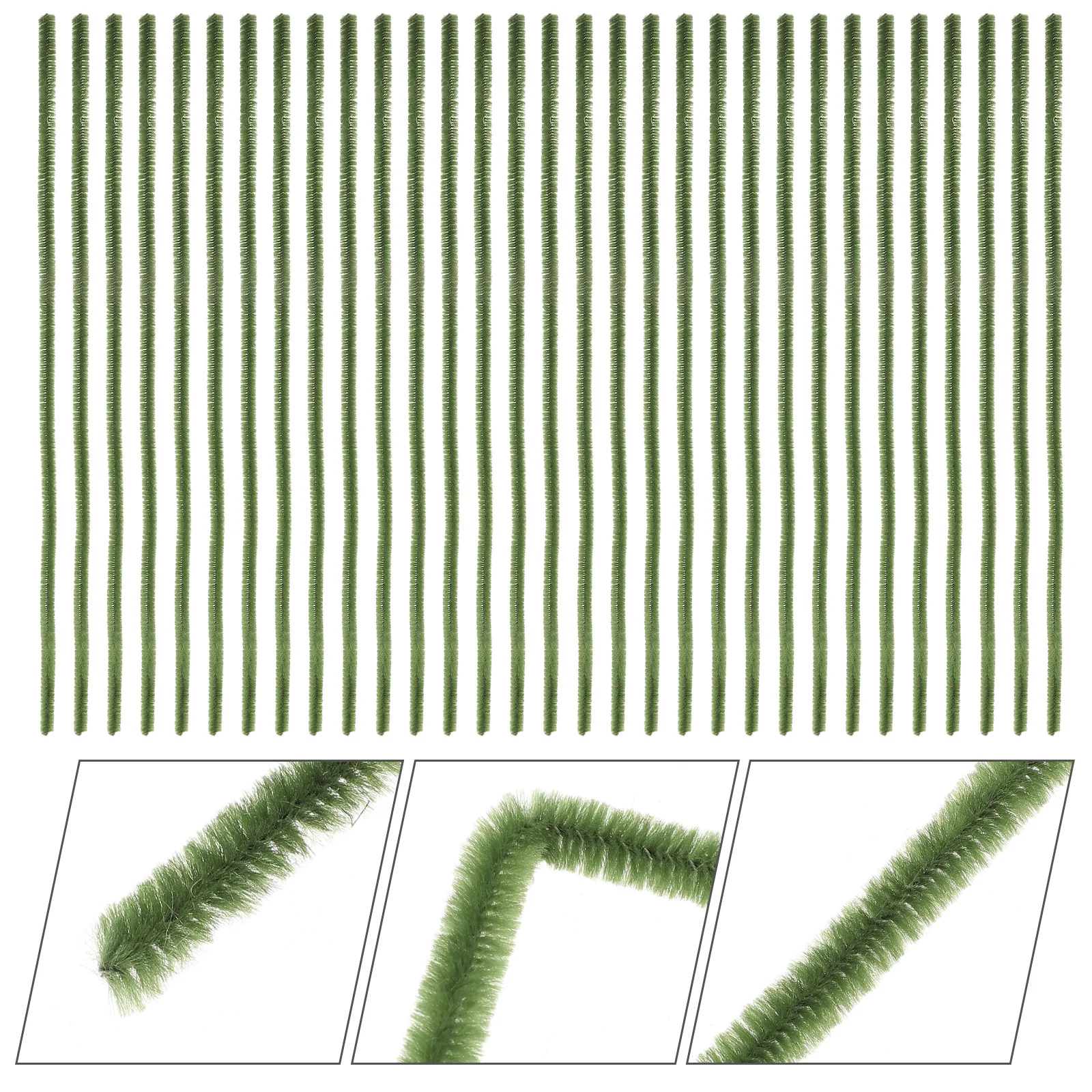 

200Pcs Twisted Stick Chenille Stems Bendable Craft Supplies for DIY Projects Kids Art Activities Handmade Tools Bright Colorful