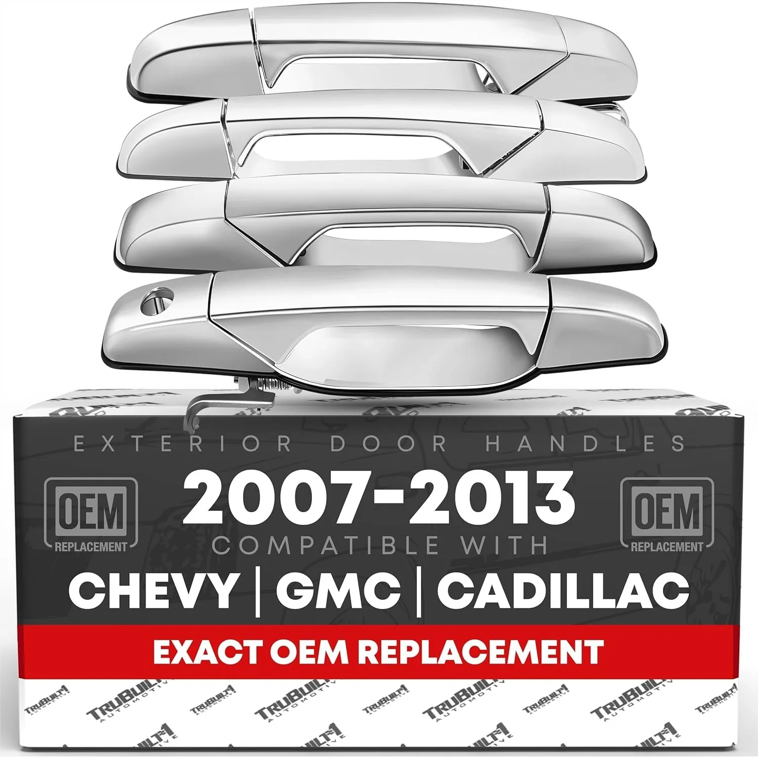 

Front/Rear Door Handle Set for Chevy Silverado 1500 07-13, Suburban 07-14, Tahoe 07-14, GMC Sierra 1500 07-13, Yukon XL 07-14