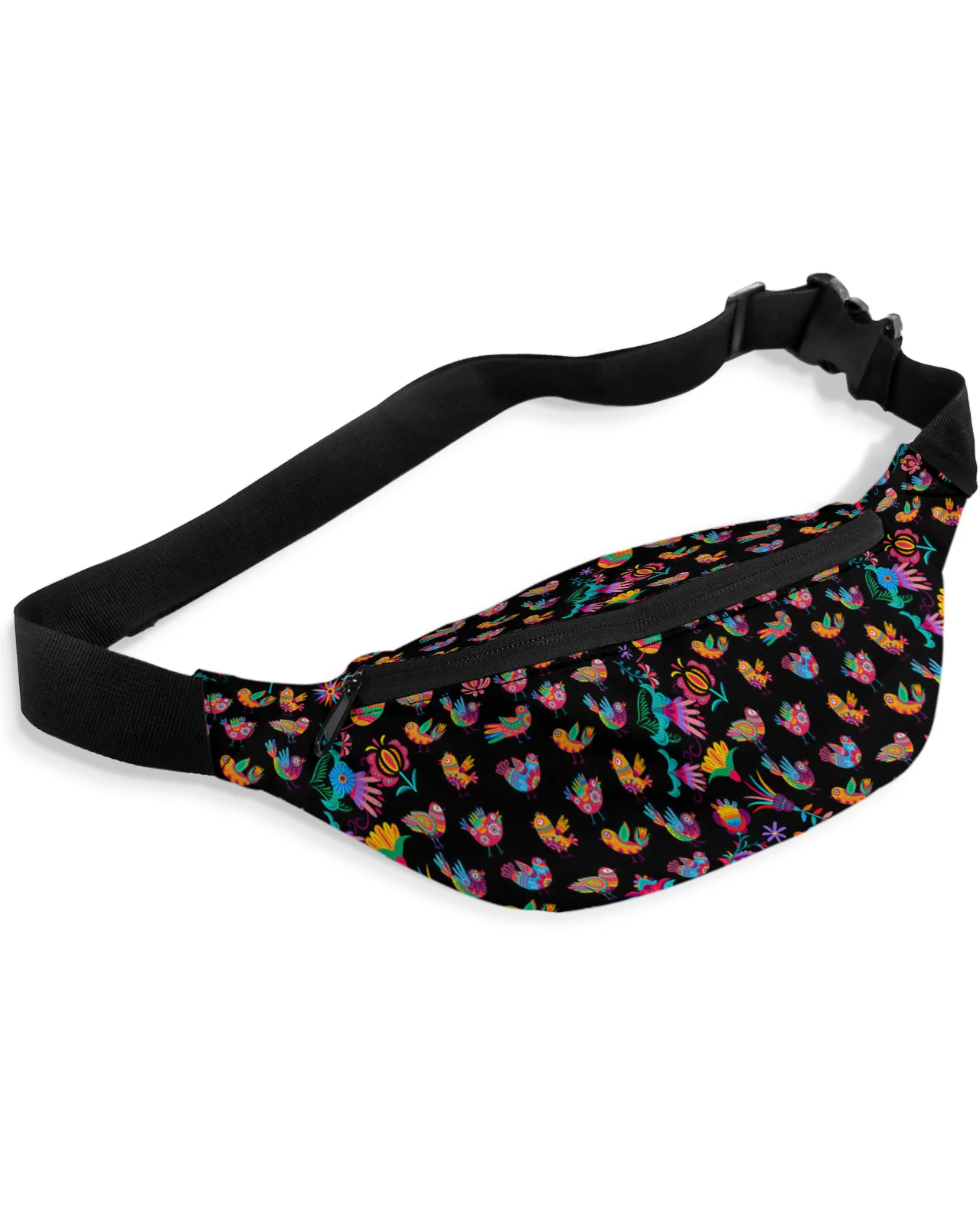 Mexican Festival Pattern Texture Waist Bags for Women Man Travel Shoulder Crossbody Chest Bags Waterproof Fanny Pack