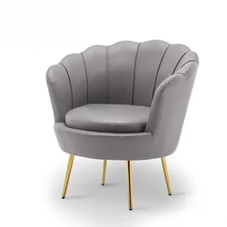 Nowoczesny zestaw sof Meble do salonu Małe krzesło do salonu Nordic Accent Chair Light Luksusowe krzesła Sofa z podwójnym siedziskiem