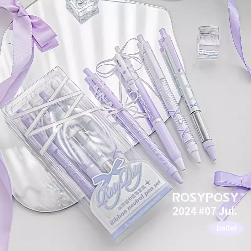 Cute 4pcs/box Sweet Ballet Serie Gel Pens,Very Beautiful Writing Stationery Cute Girl Heart Diary Pen,Birthday,Christma Gift