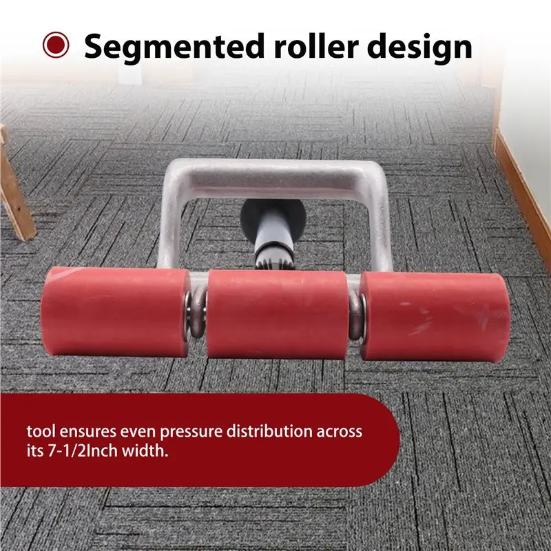 ABCA-Retractable Heavy-Duty Floor And Wall Roller For Laminate, LVP, Carpet, Tile And Wall Coverings, Extends Up To 27 Inches